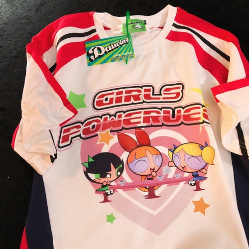 Daiwing 草莓味超声波 夏季可爱卡通情侣球衣拼色运动宽松短袖t恤