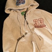 Daiwing 情侣拉链连帽外套 男女宽松帽衫 但愿心中永怀热爱 春季