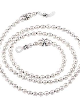 串珠眼镜链 手工珍珠眼镜防滑带 Glasses Chain 仿珍珠眼睛挂绳