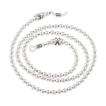 串珠眼镜链 手工珍珠眼镜防滑带 Glasses Chain 仿珍珠眼睛挂绳