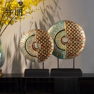 饰品 工艺品客厅玄关电视柜实木木雕装 异丽东南亚风格 家居摆件泰式