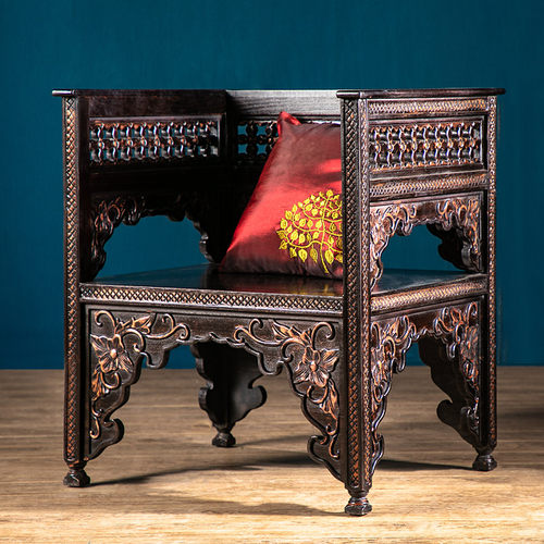 东南亚古典扶手椅交椅家具