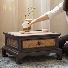 实木榻榻米小桌子阳台飘窗茶几日式 禅意茶桌茶台家用窗台矮桌炕桌