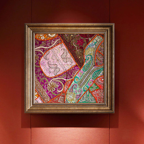 异丽东南亚民族风绣品挂画