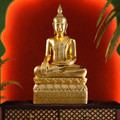 异丽木雕东南亚泰式佛像摆件