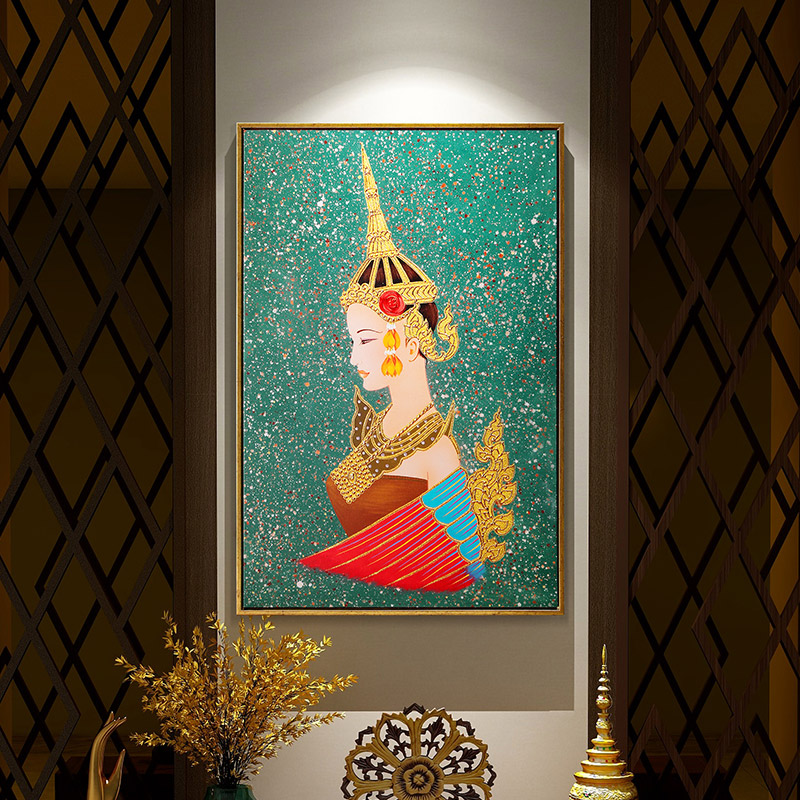 异丽东南亚风格装饰画泰式会所