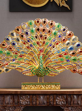 东南亚泰式家居客厅玄关电视柜