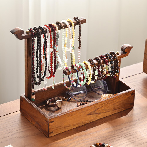 异丽手表文玩手串实木复古挂架