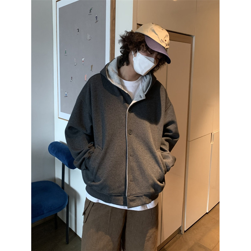 UPDAYWANG拼接撞色好面料 厚实连帽夹克男女同款美式休闲复古外套,男装,夹克,淘宝优惠券,粉丝福利购,淘宝优惠卷