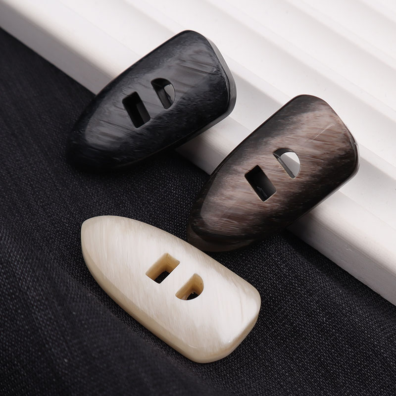 大衣风衣外套毛呢针织衫毛衣树脂二眼指甲子弹花纹渐变扣子钮扣