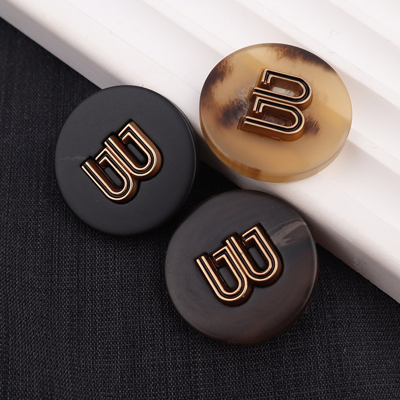 高档树脂西装复古咖啡黑色金属组合纽扣大衣风衣外套高脚纽扣扣子,居家布艺,纽扣,淘宝优惠券,粉丝福利购,淘宝优惠卷