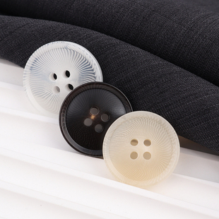 高档白色米黄上衣羊绒大衣风衣毛衣外套西装纽扣扣子西裤树脂钮扣