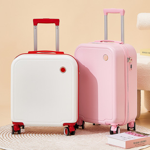 皮 德国精工行李箱女18寸登机箱小清新旅行拉杆箱结实耐用小型密码