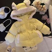 宝宝可爱毛绒加厚保暖卡通洋气棉服 棉袄冬季 女童冬装 2025超萌爆款