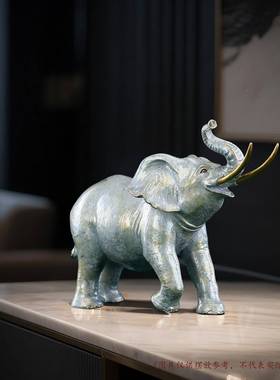 黄铜品象摆件C1069象家居玄关客厅公室装饰摆设桌面铜象工艺办礼