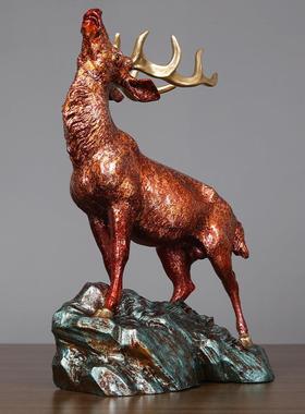 《呦饰呦鹿鸣》创装意家居艺品客厅摆B1025呦设工品礼品摆件