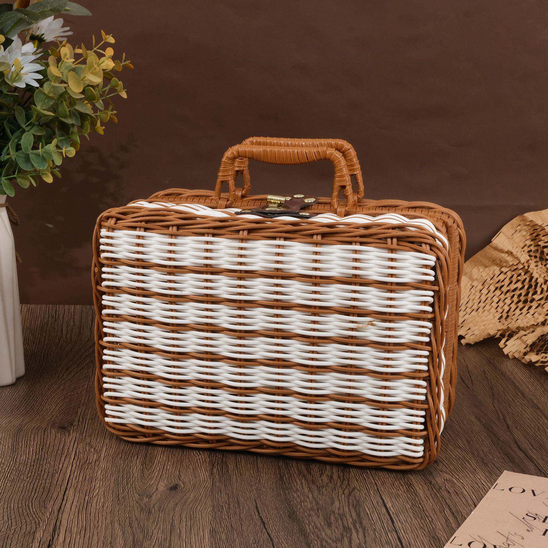 元旦新春礼品盒藤编中秋节包装礼物盒结婚伴手礼盒喜糖盒圣诞礼盒