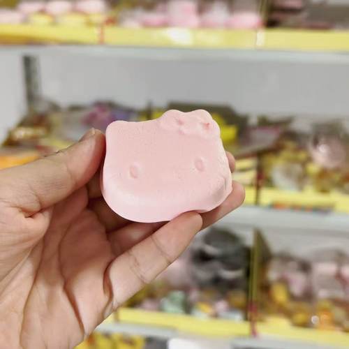 湿软手感仿真pu吸手指小猫头慢回弹捏捏乐解减压模型道具一件