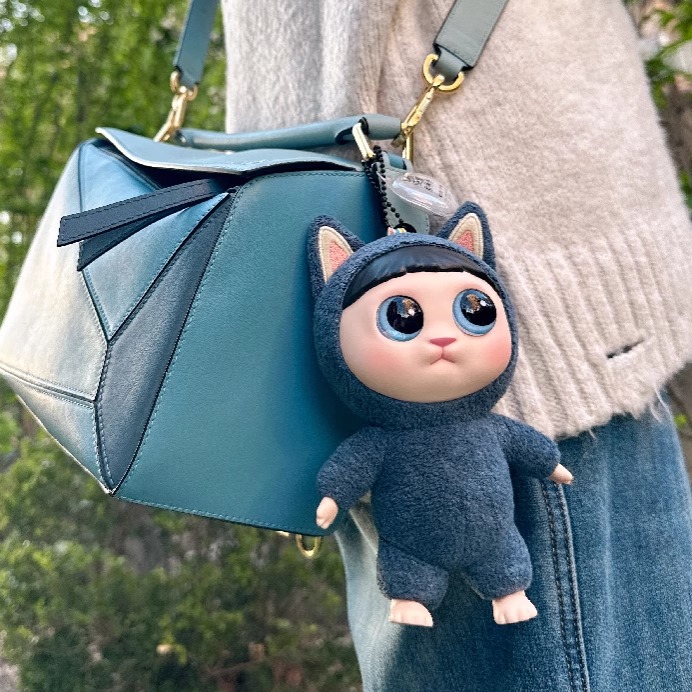 CALL ME PANDA 卡通挂件 包包挂饰 站立萌猫摆件 可diy服装公仔