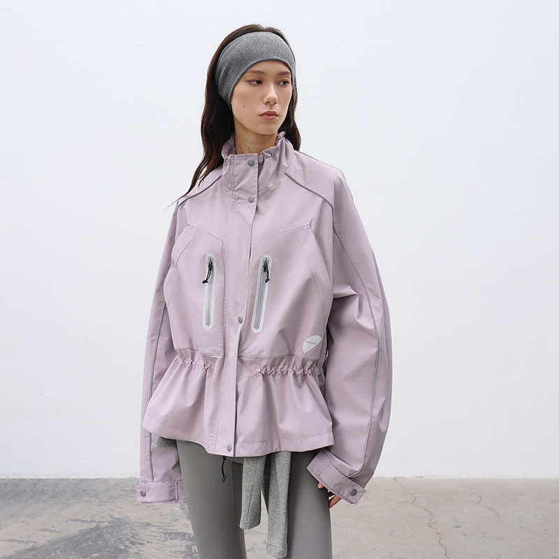 三防面料 半圆原创女装[运动]2026春宽松立领短箱轻户外外套女,女装/女士精品,短外套,淘宝优惠券,粉丝福利购,淘宝优惠卷