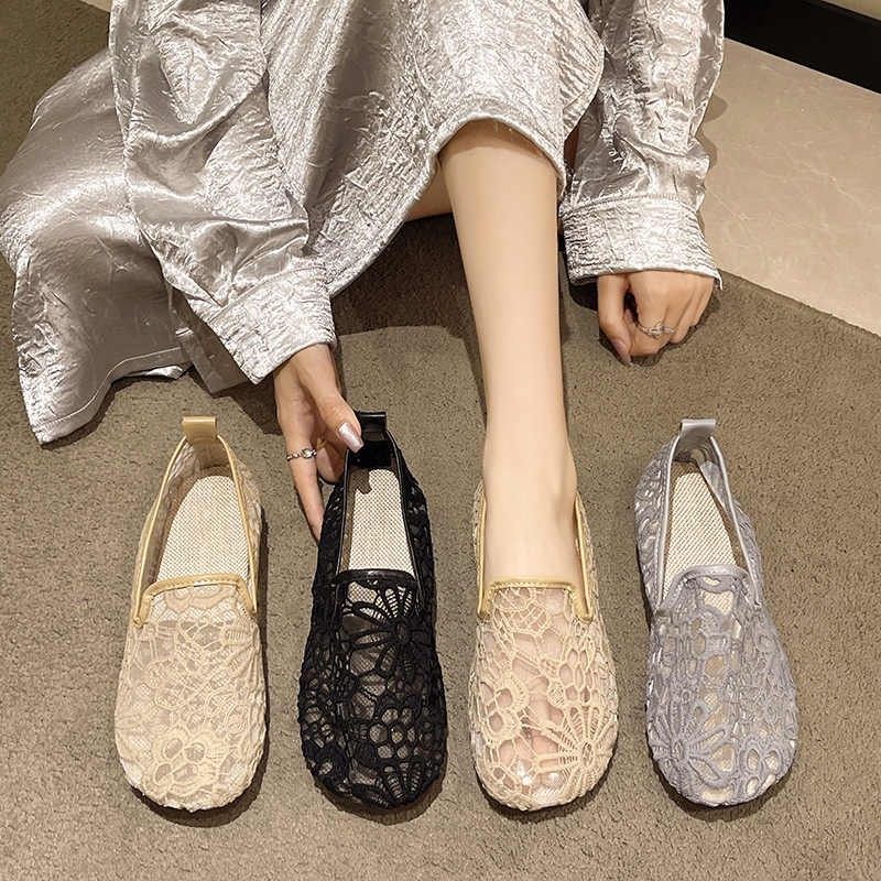 夏季网纱妈妈鞋女透气网鞋一脚蹬牛筋软底平底防滑奶奶老北京布鞋,女鞋,网面鞋,淘宝优惠券,粉丝福利购,淘宝优惠卷