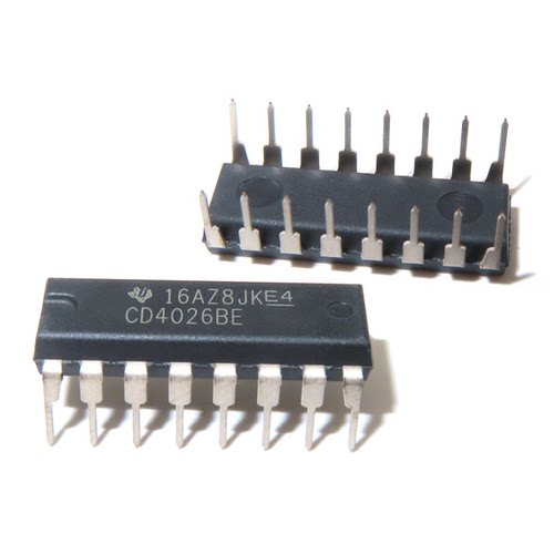 全新原装进口 CD4026 CD4026BE DIP-16脚 直插 十进制计数/分频器