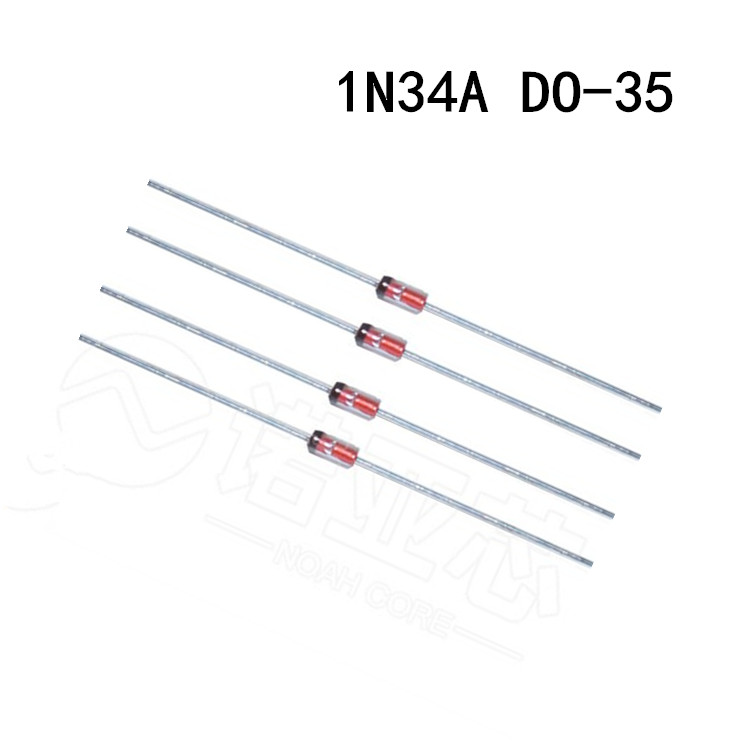 直插 1N34 1N34A IN34A DO-35 检波二极管 锗检波二极管 玻璃管