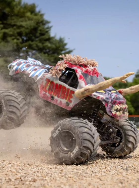 LOSI 1/18 Mini LMT僵尸四驱有刷2S直桥大脚越野车RTR#LOS01026T4