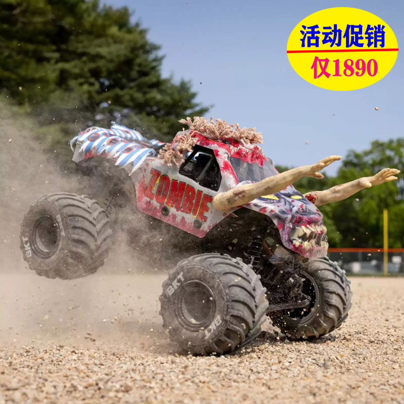 LOSI 1/18 Mini LMT僵尸四驱有刷2S直桥大脚越野车RTR#LOS01026T4