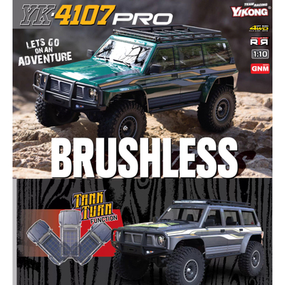易控 YK4107 PRO 1/10 仿真攀爬车四驱底盘加外转子无刷