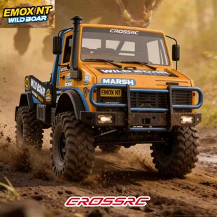 CROSSRC 1/8 EMOX NT大野猪 泥地拉力攀爬车遥控电动越野雨林穿越