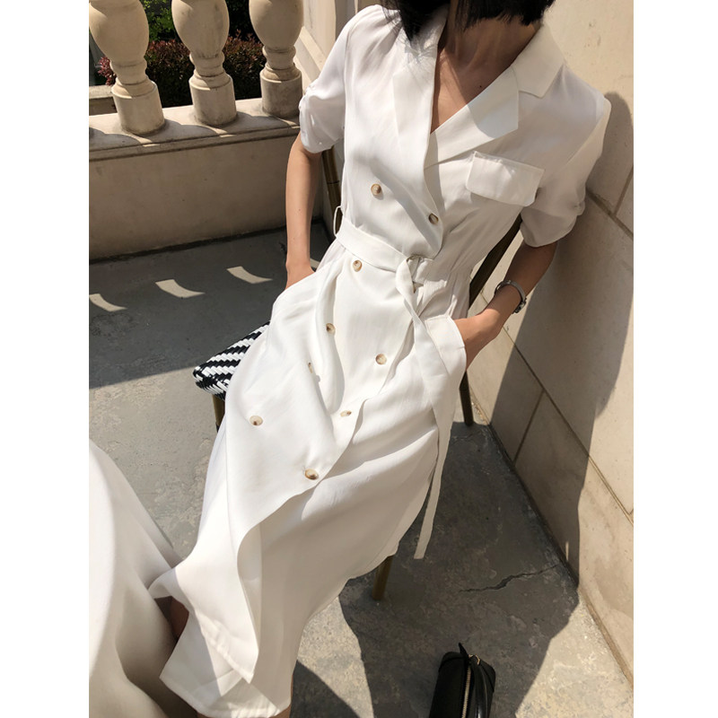 杨小飒定制 夏装2020新款女职业装连衣裙气质女神范衣服高端大气