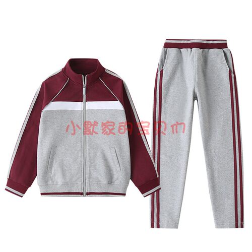春秋学院风灰色棒球服伊顿同款