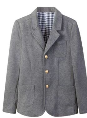 中小学生校服礼服表演儿童西装男女童西服灰色英伦学院西装