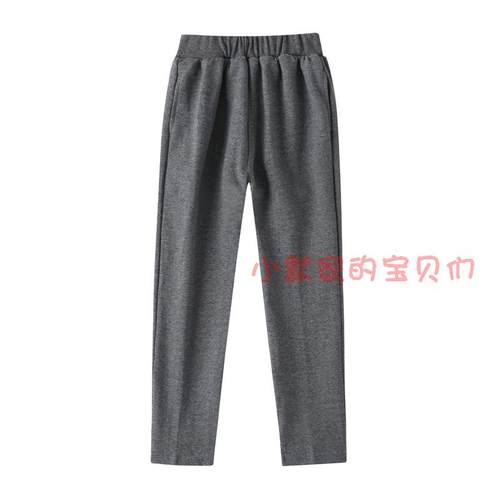 儿童长裤深灰色运动单裤伊顿校服