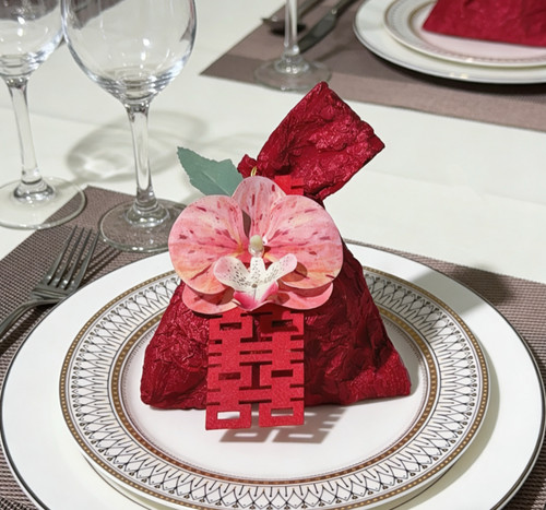 高级感红色喜糖袋 新中式布艺糖袋 结婚订婚专用喜糖伴手礼空袋