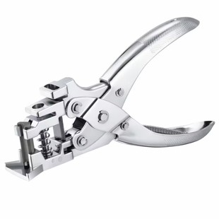 打孔钳PVC纸三用证件打孔机三用打孔钳打纸张手动打孔机单孔打孔器金属手工diy打洞圆孔打眼器手握检票倒角钳