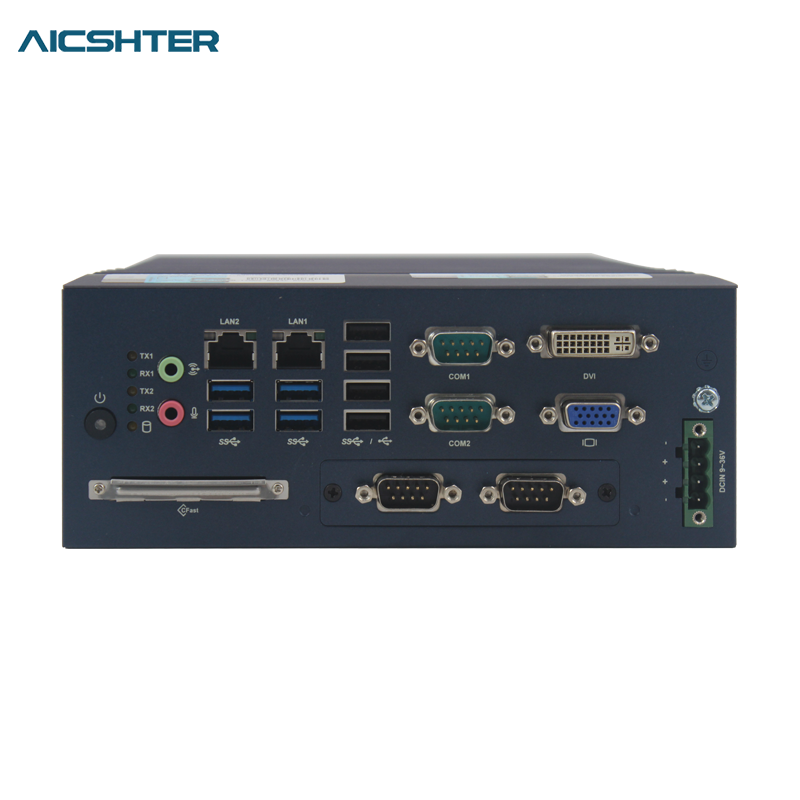 研华嵌入式工控机mic-7700 无风扇工业电脑车载主机酷睿i7-7700t