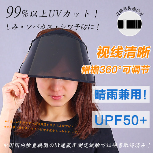 日本进口防紫外线空顶帽骑行