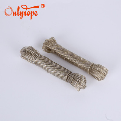 跨境供货c外包钢丝内芯晾衣绳 防滑防潮耐用晒衣绳