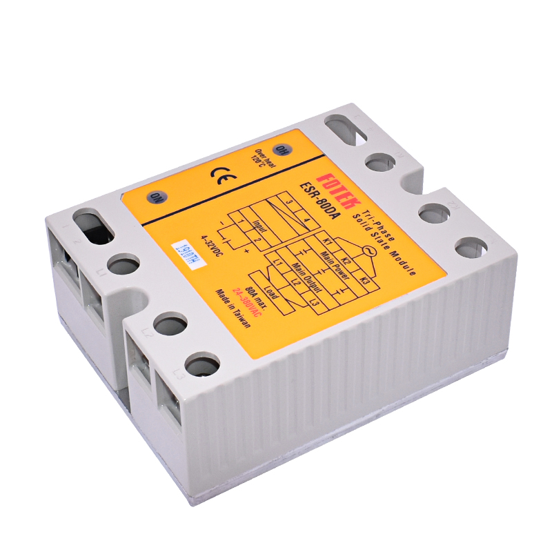 台湾FOTEK阳明三相固态模组ESR-80DA 高功率固态继电器ESR-80DA-H