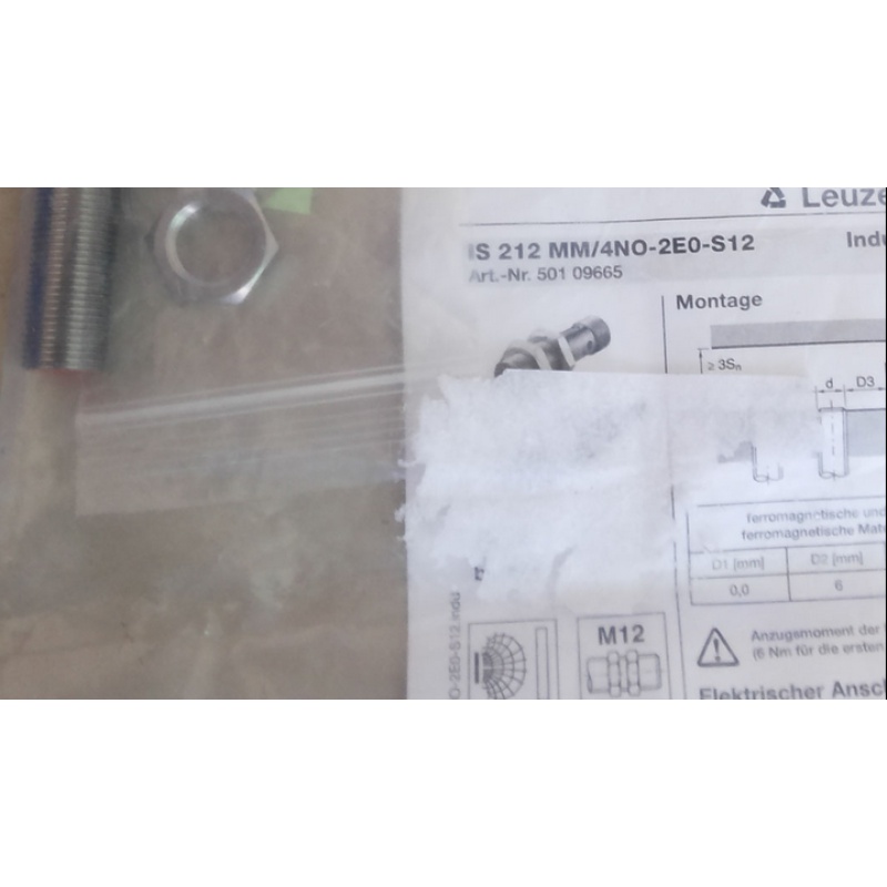 原装LEUZE劳易测IS218MM/2NO-8E0-S12接近开关传感器感应电眼