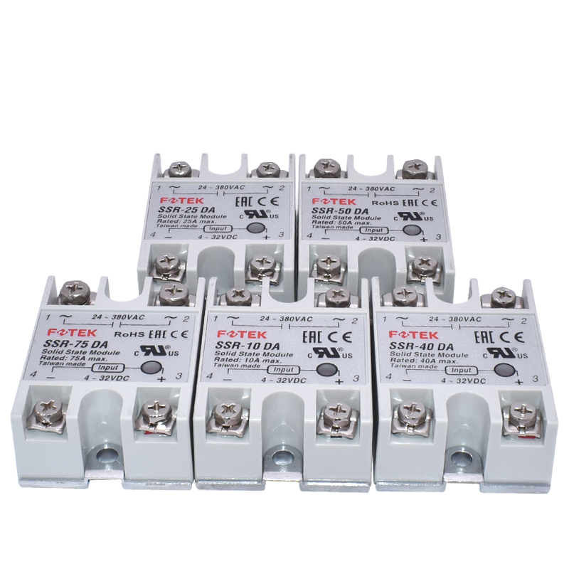 原装台湾阳明单相固态继电器SSR-10DA 25DA 40DA 50DA 75DA继电器
