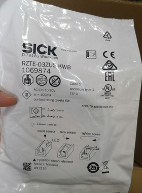 SICK磁性传感器RZTE-03ZUS-KWB 1069874;RZT1-03ZUS-KWB 1029602