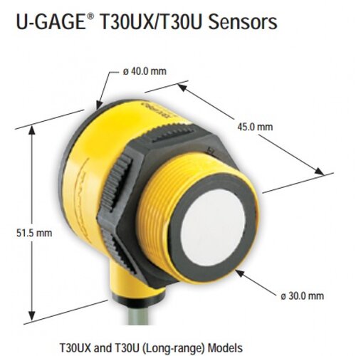 邦纳超声波位移测距液位传感器T30UIPA/PB,T30UUPA/PB,T30UDPA/PB