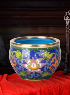 北京小礼品烟灰缸摆件景泰蓝