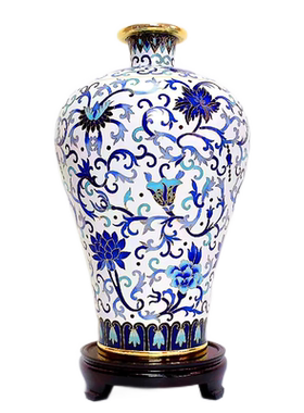 景泰蓝花瓶梅瓶中式家具装饰