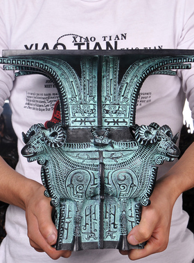 四羊方尊铜器摆件大型工艺品会议出国外事礼品家居办公饰品