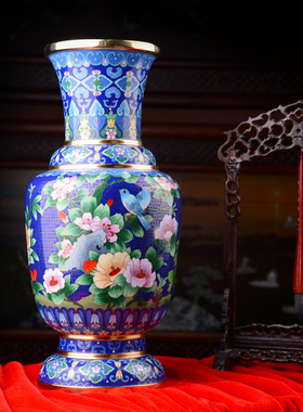 景泰蓝花瓶民间掐丝珐琅工艺品