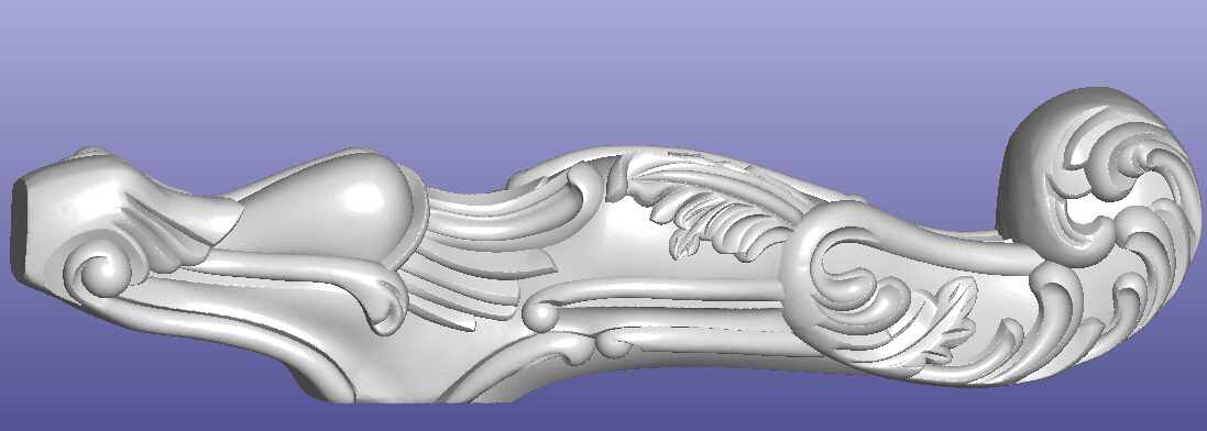 沙发大脚STL格式三维立体圆雕浮雕图欧式家具腿木雕图雕刻笔修好